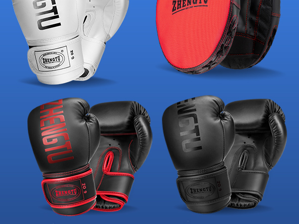 Amazon.co.jp: [ZHENGTU] ボクシング グローブ ミット セット 付き