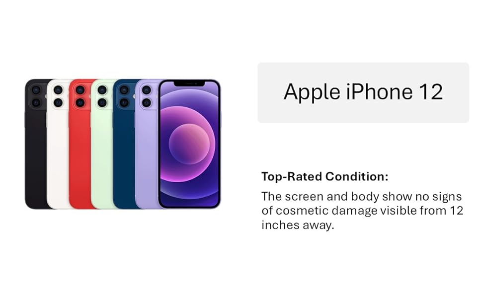 iPhone 12, 128GB, Purple (Renewed) : Amazon.ca: Electronics