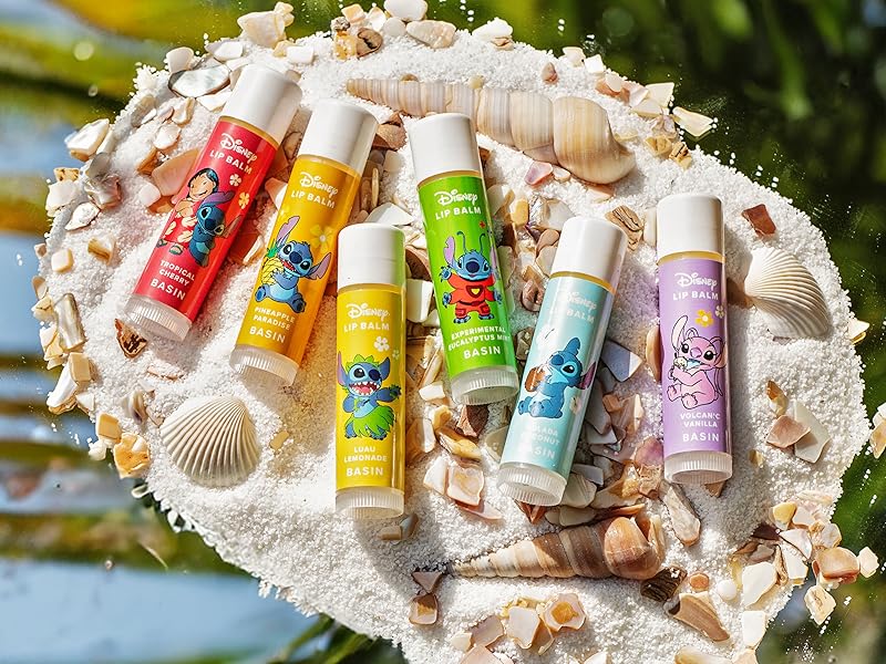 Amazon.com : Basin Disney Stitch Lip Balm Collection | 6 Pack