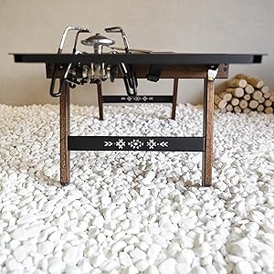 Amazon.co.jp: KIMICAMP キャンプ テーブル 木製 折りたたみ式 収納