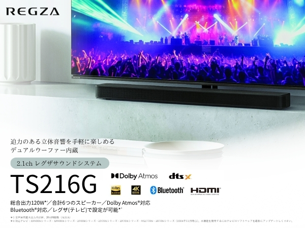 Amazon.co.jp: REGZA TS216G Sound Bar, High Resolution Compatible