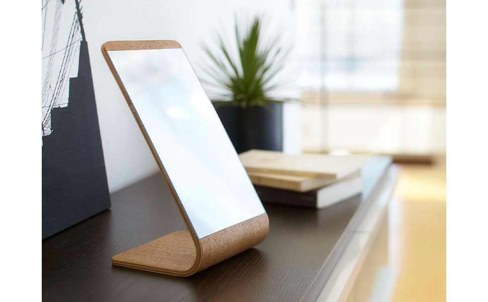 Amazon.co.jp: 山崎実業(Yamazaki) スタンドミラー ナチュラル 約W13