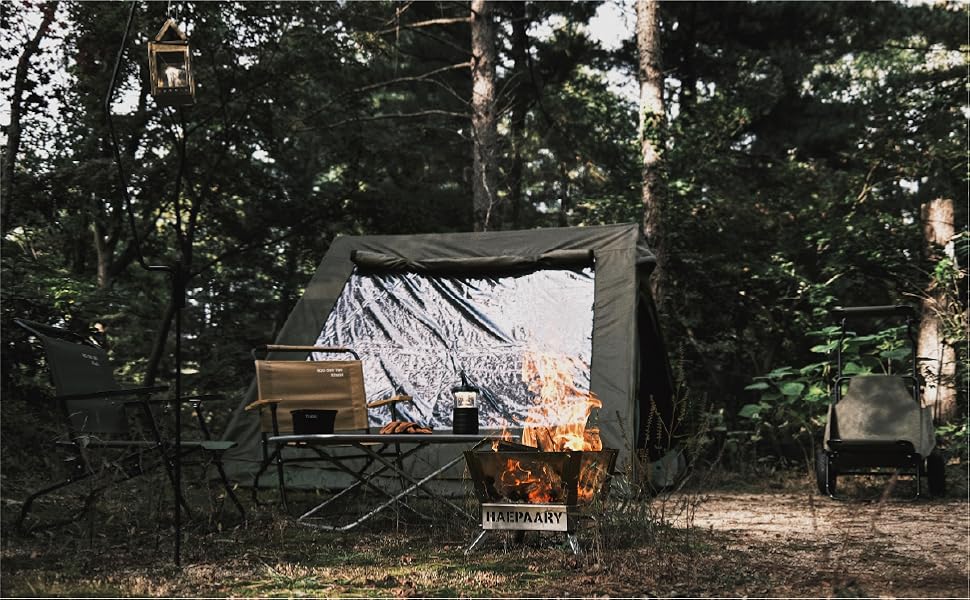 Amazon.co.jp: CAMVIL（カンビル）A型フレームテント カーキ 防風 防水