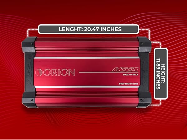 Amazon.com: Orion HCCA5000.1DSPLX High Performance 5000W RMS