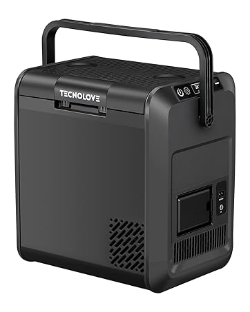 Amazon.co.jp: Tecnolove 車載冷蔵庫 13L -20℃～10℃ 急速冷凍