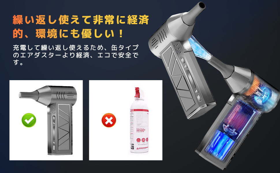 Amazon.co.jp: エアダスター 電動エアダスター ブロワー 強力