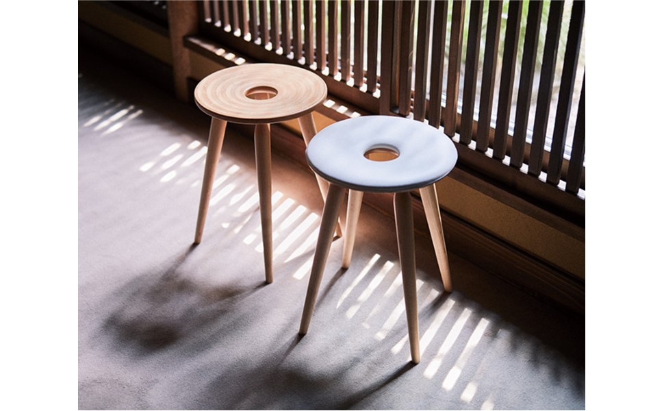 Amazon.co.jp: 天童木工 リングスツール ホワイト S-3165 MP-NT V0101