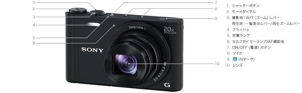 Amazon | SONY(ソニー) デジタルカメラ Cyber-shot WX350 光学20倍