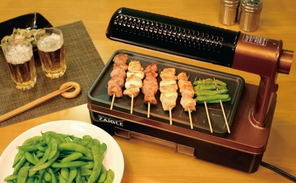 Amazon | ザイグル 煙の出ない無煙ロースター 炙輪 GOLD 1~2人用