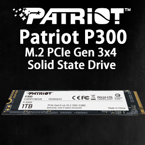 Amazon | Patriot Memory P300 512GB M.2 SSD 2280 NVMe PCIe Gen 3x4