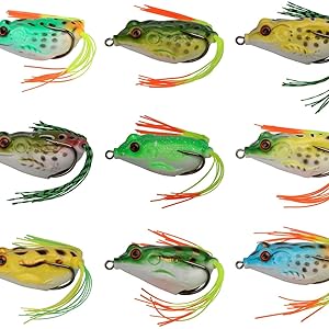 Amazon.co.jp: Goture (ゴチュール) フロッグルアー 9個入り 55cm