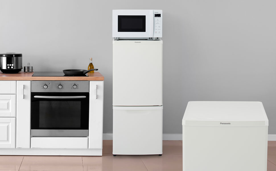 Amazon | パナソニック 冷蔵庫 2ドア 138L マットバニラホワイト NR