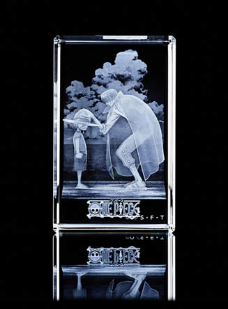 ワンピース」のクリスタル商品、キュービックシアターから発売