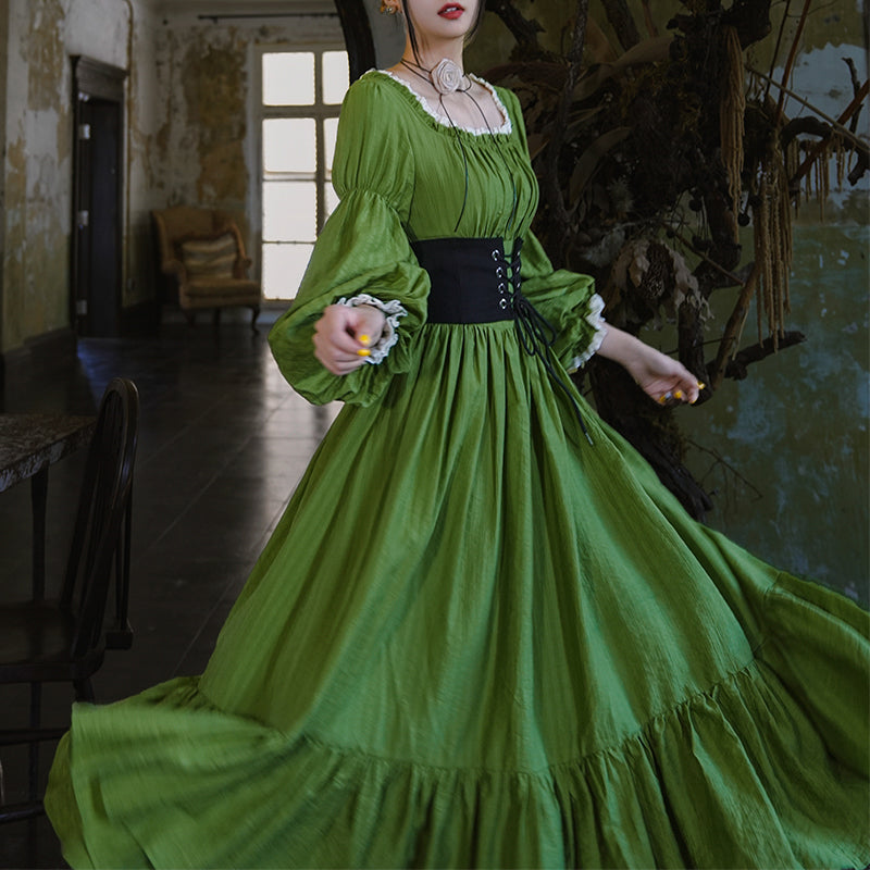 翠緑の貴婦人のレトロワンピース – ManusMachina