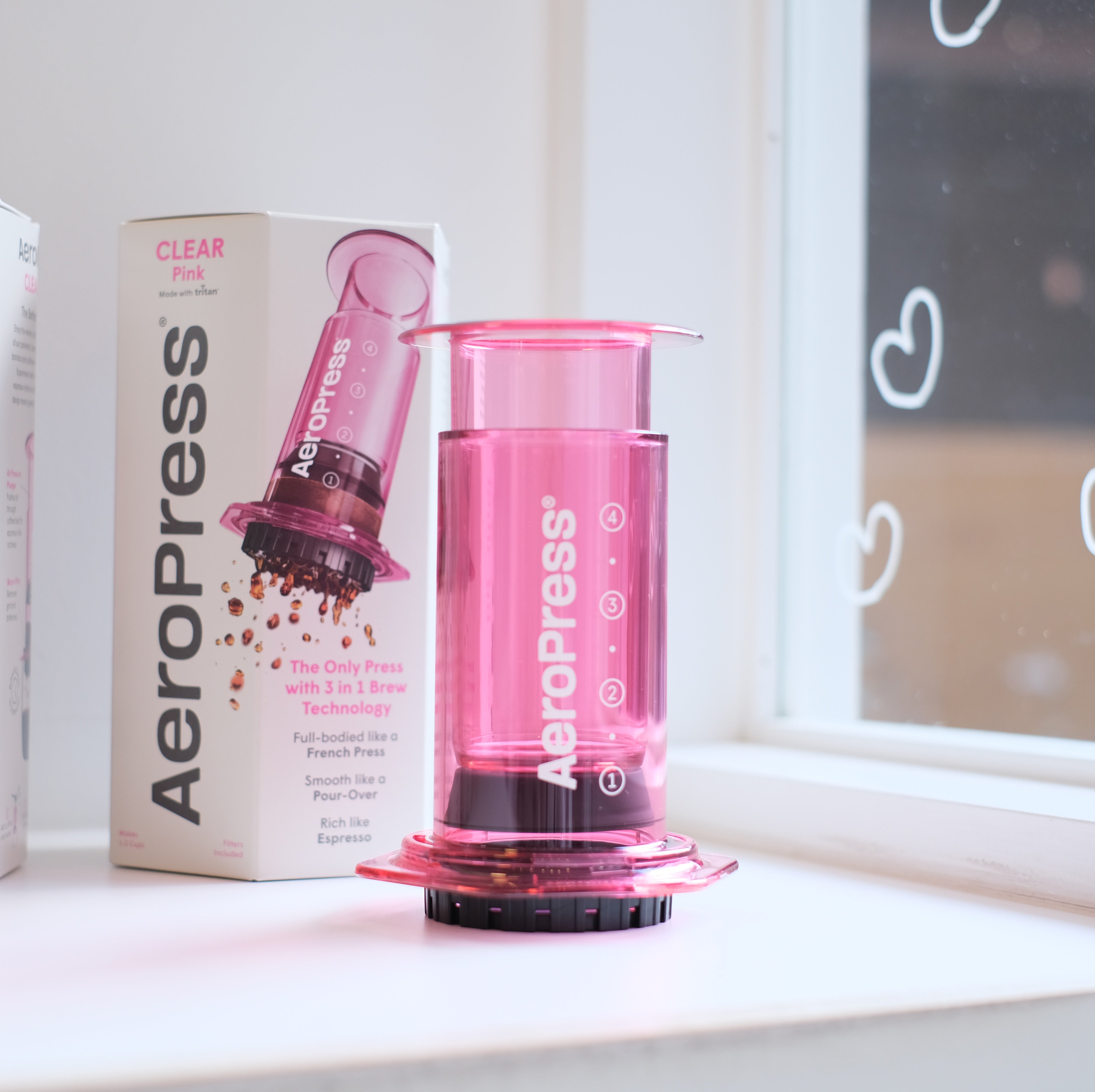 新入荷！【国内送料無料＆100gコーヒー豆付！】エアロプレス クリア