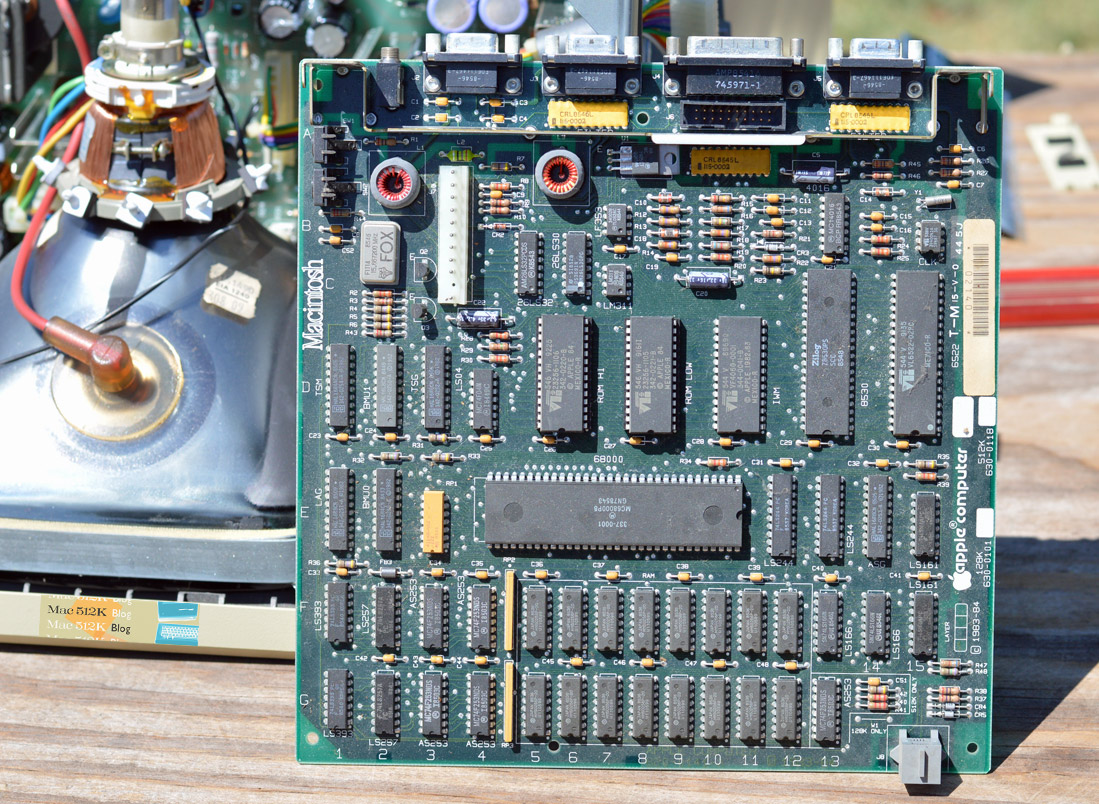 Mac GUI :: Mac 512K logic board