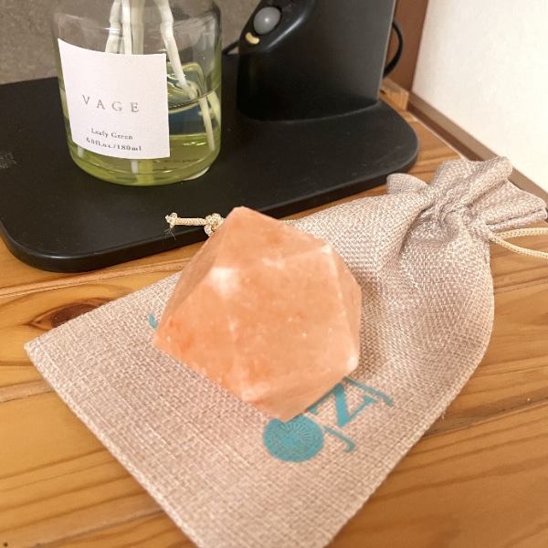 ダイヤモンド型岩塩 約5cm 天然 パワーストーン 盛り塩 浄化 開運 癒し