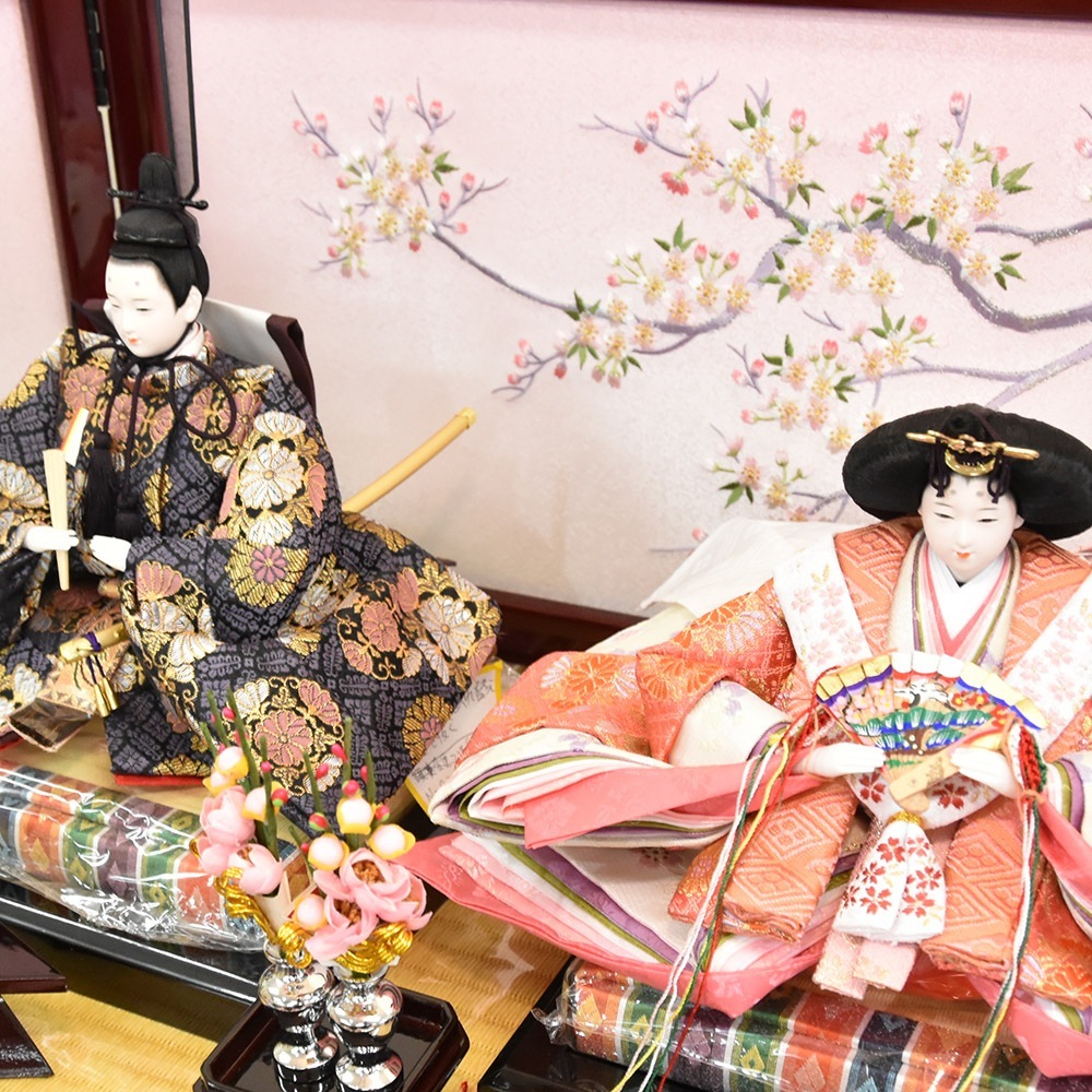❀美❀ひな人形❀ 七段飾り❀お道具完備♡西陣織♡手渡し♡近隣お届け