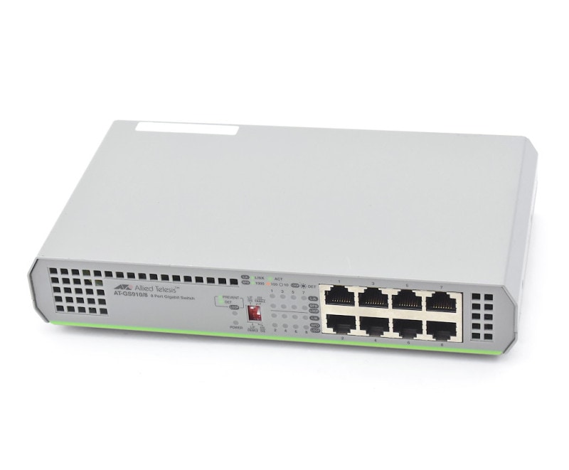 ◇Allied Telesis CentreCOM AT-GS910/8 8ポート1000BASE-T搭載