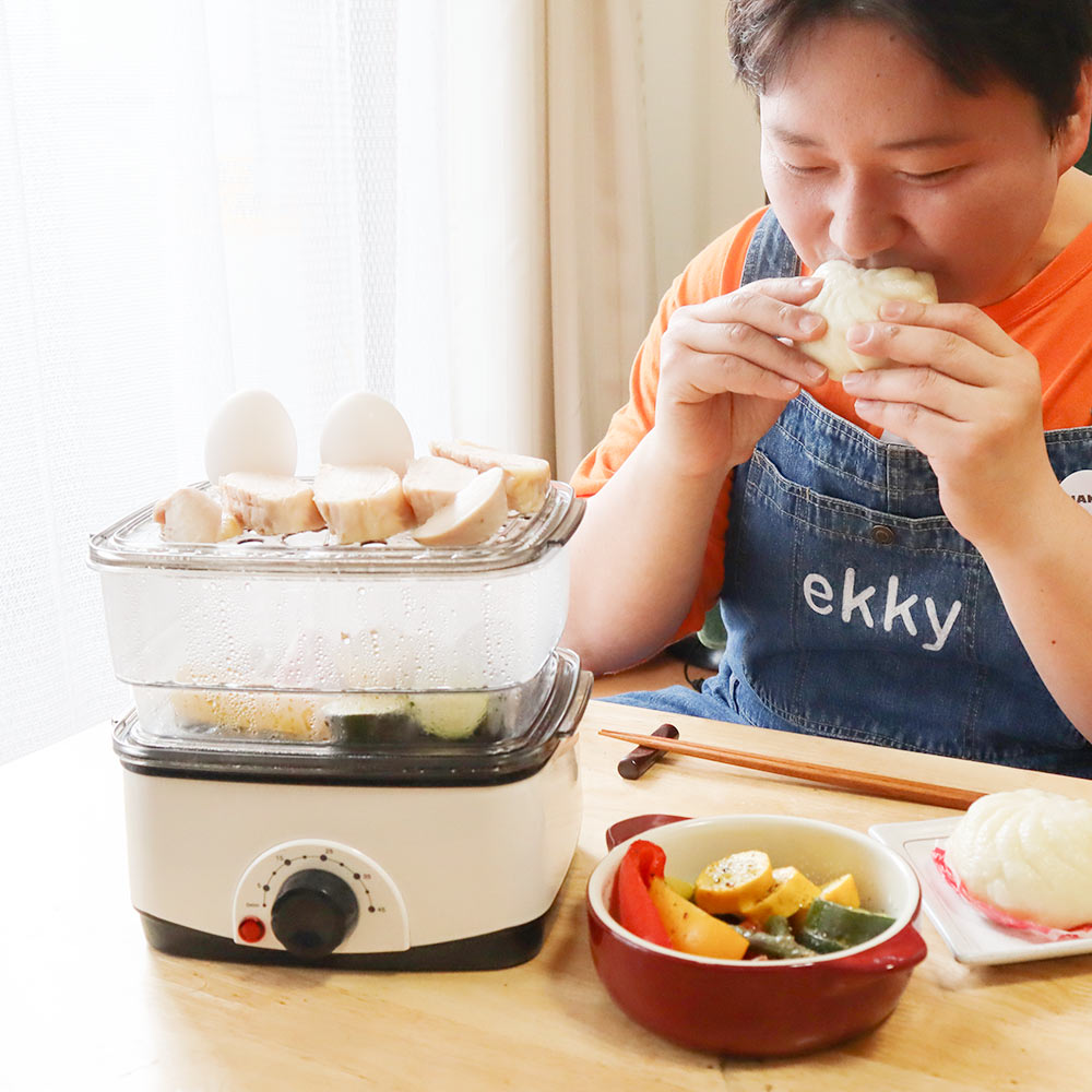 手軽でカンタン電気蒸し器「卓上ひとりフードスチーマー」 | 【公式