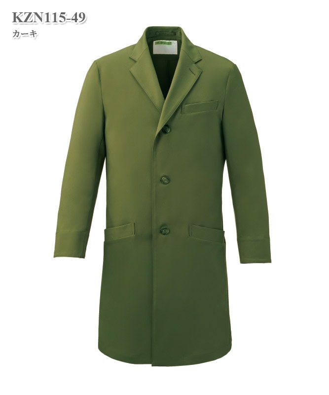 男女兼用白衣ユーティリティコート長袖[KAZEN製品] KZN115｜THS-白衣