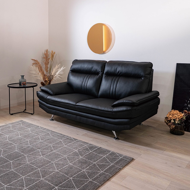 ソファ Nビリー REVO高耐久PUレザー【大型商品配送】2サイズあり◇の