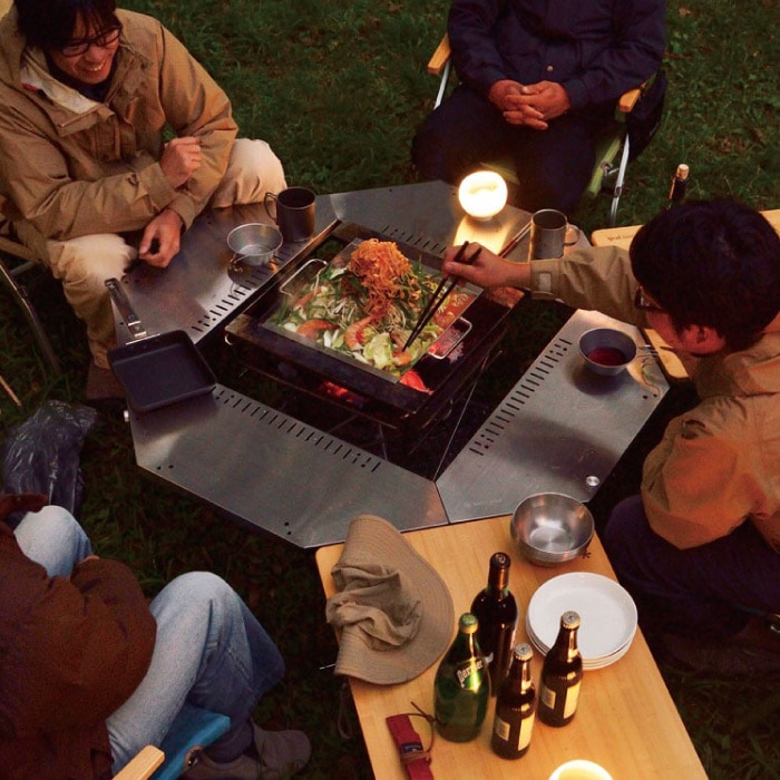 snow peak スノーピーク ジカロテーブル 収納ケース付き 焚き火