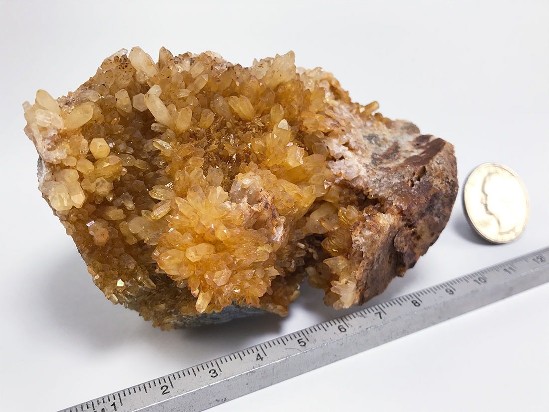 福島県蛍鉱山産 水晶クラスター (ゴールデンヒーラー)