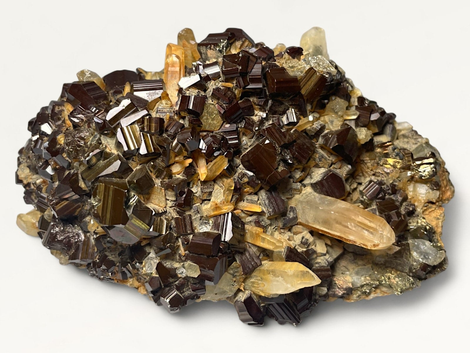 水晶クラスター黄鉄鉱入り 青森産 【公式通販】