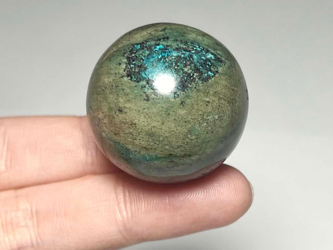 クリソコラ/シャッタカイト 32mm丸玉