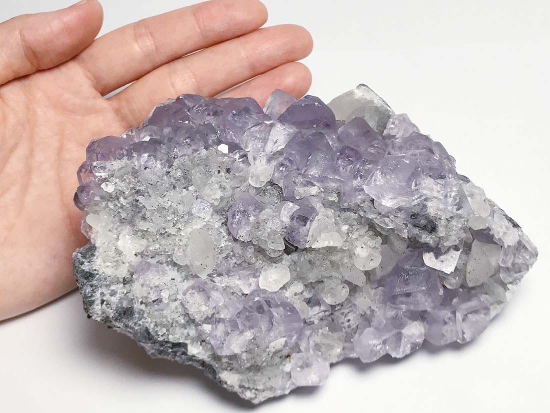 湖南省シャンファーリン鉱山産 フローライト with カルサイト