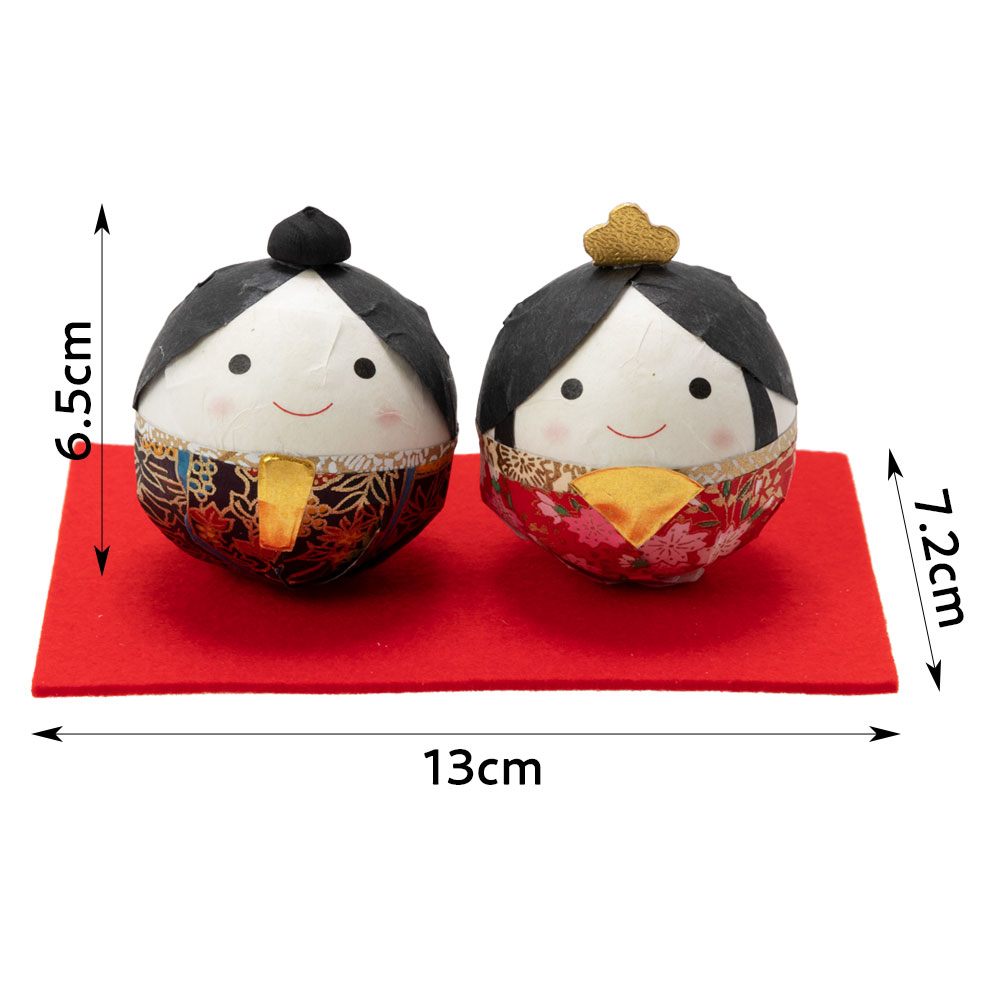 手作りできるお雛様 和紙ころころお雛様手作りキット 起き上がりこぼし