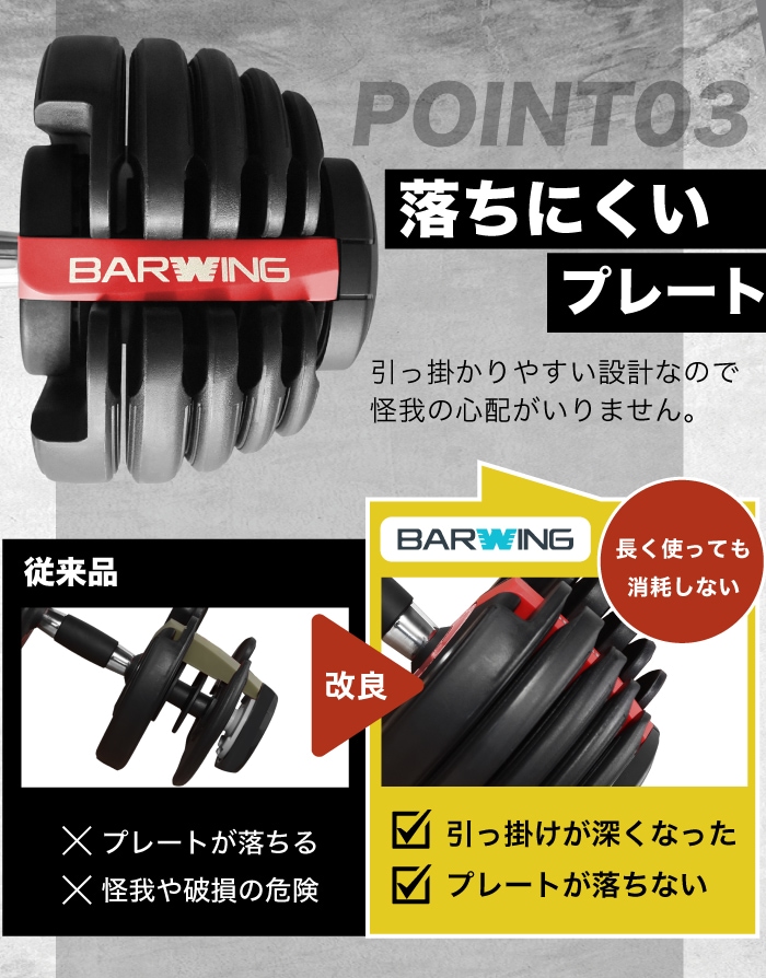 BARWING(バーウィング) NEW モデル 可変式ダンベル 24kg,すべての商品