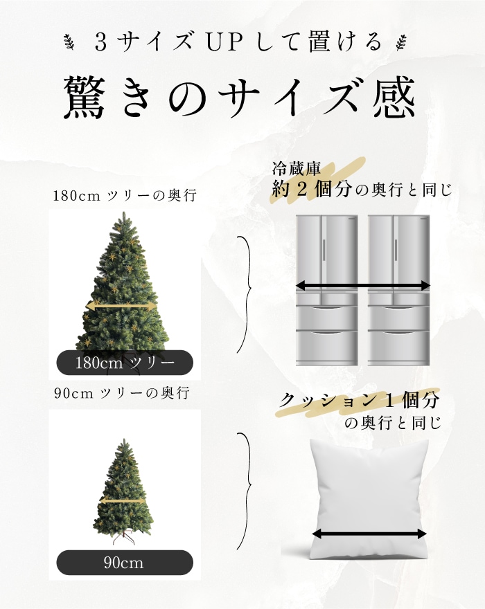 Luxe(TM)正規品 ハーフツリー クリスマスツリー おしゃれ 北欧 高級 最