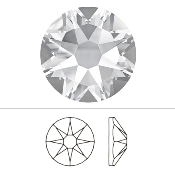 スワロフスキー 『#2088 XIRIUS Flat Back No-Hotfix クリスタル