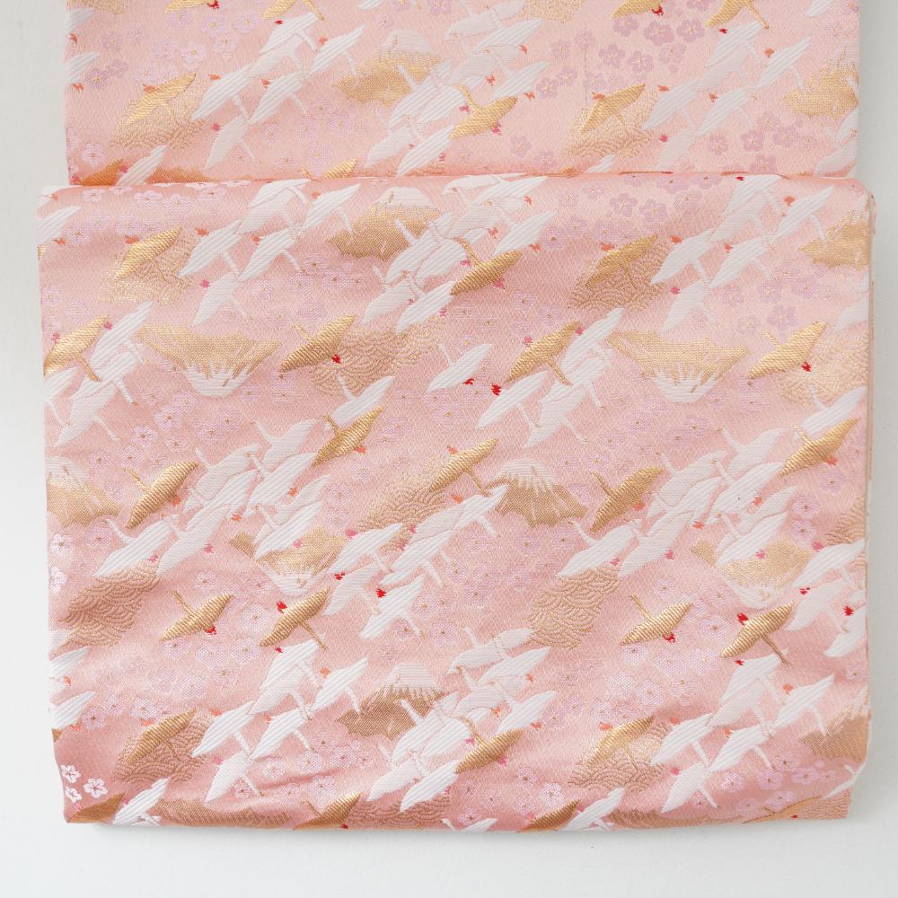 西陣織 金鶴 テーブルランナー ピンク ｜ 四季折々のおしゃれな和食器