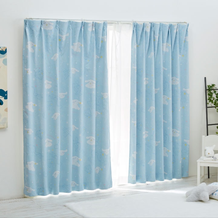 シナモロール 【1級遮光・遮熱】 カーテン2枚組 [SB-462-S] ￥4,980