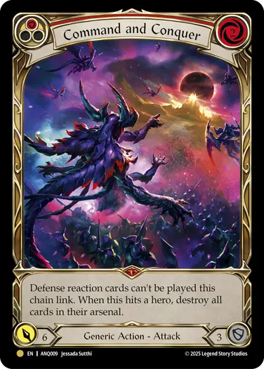 EN】《Rainbow Foil》[Generic] Command and Conquer/征服の命令 (赤