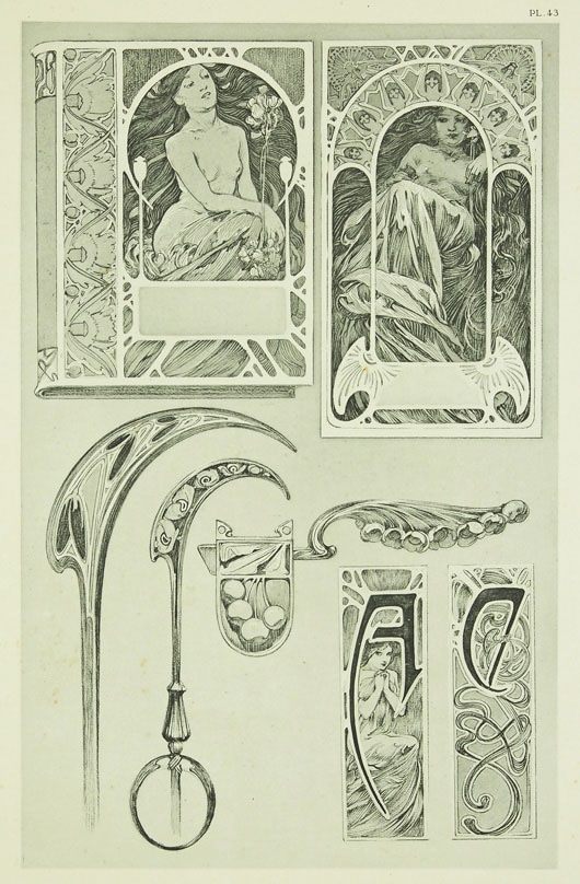 アルフォンス・ミュシャ 「装飾資料集・PL.43」 | | アトリエ・ブランカ