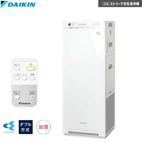 加湿ストリーマ空気清浄機 ACK55Y-W スクエアフォルムでさりげなく