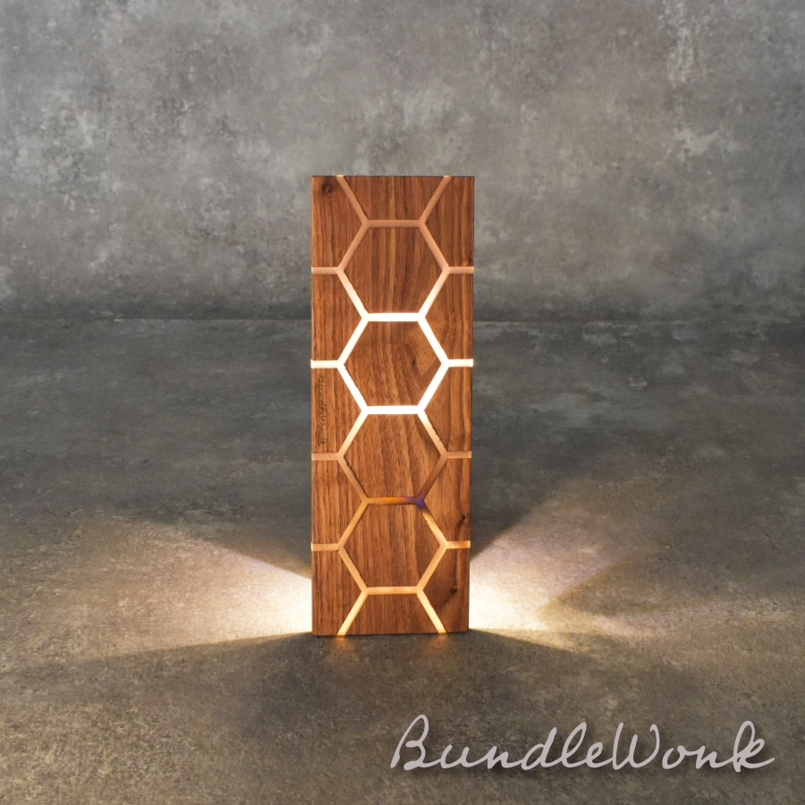 IGT天板 ハーフユニット ウォールナット＆レジン ハニカム AMBER