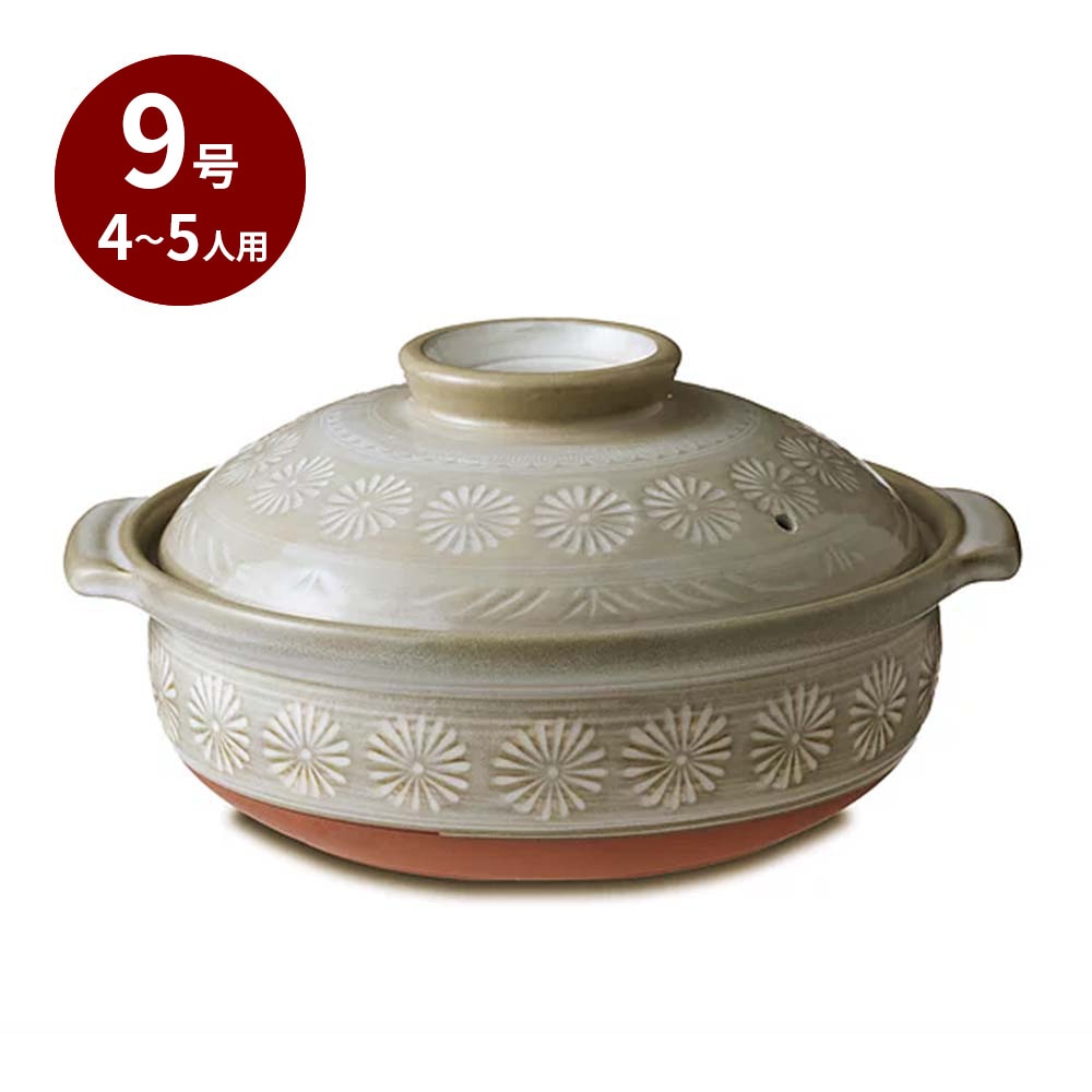 銀峯 花三島 8号鍋 土鍋 2～3人用 | キッチン・調理器具,調理器具,土鍋