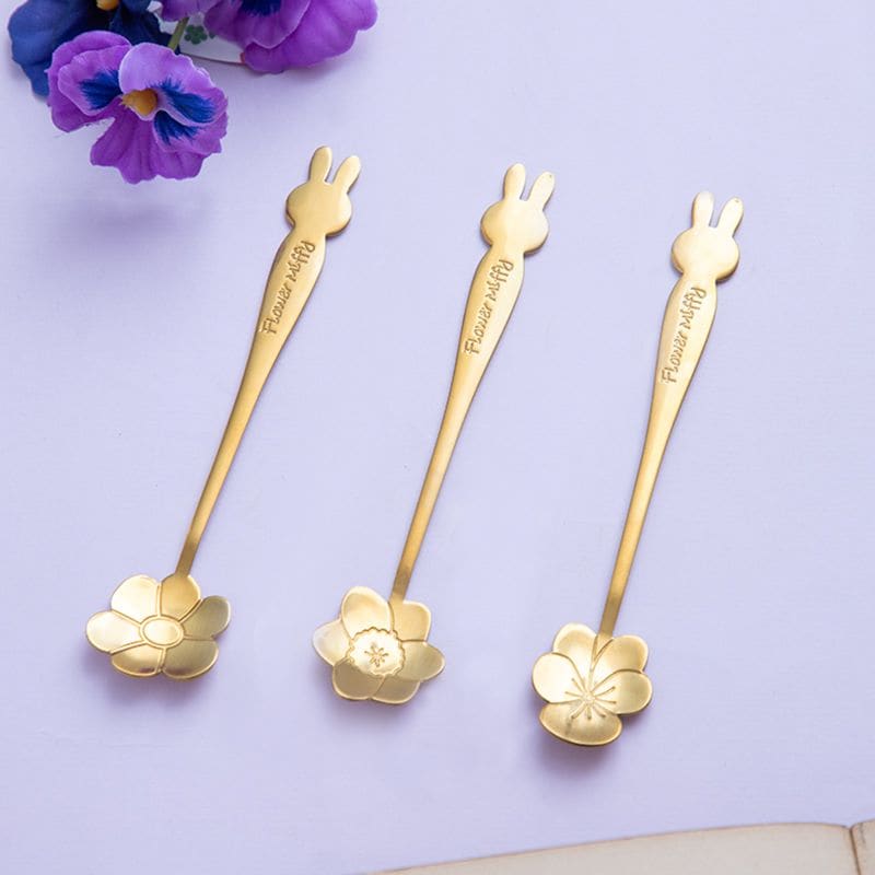 Flower Miffy ブルーナフラワーダイカットスプーン3種 アートフラワー