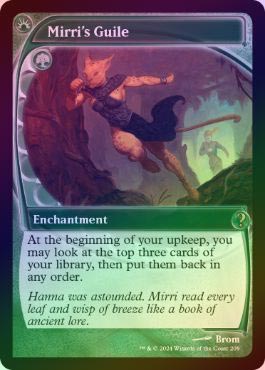 FOIL】【英】ミリーの悪知恵/Mirri's Guile[緑R]【MB2】[未来予知 枠