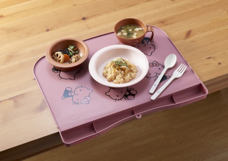 シリコーン製 お食事マット(ハローキティ)/ピンク 【LINE・メルマガ