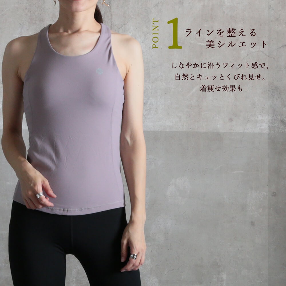 タンクトップ カップ付き スポーツ ヨガウェア 大きいサイズ