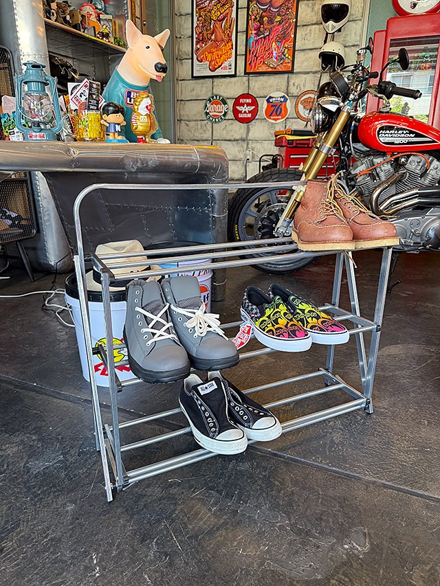 ポストジェネラル フォルダブル シューズラック ジンク （シルバー