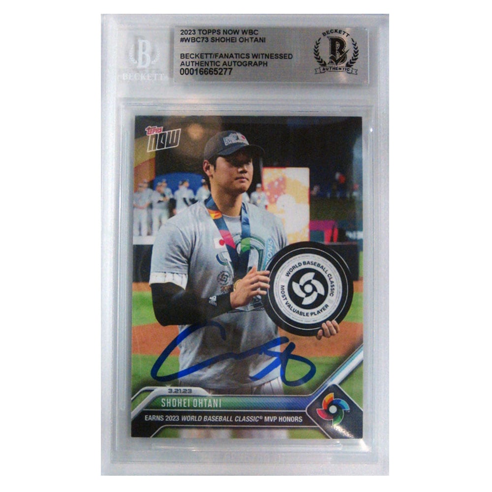 大谷翔平 直筆サイン入りBeckett鑑定済カード Shohei Ohtani Japan