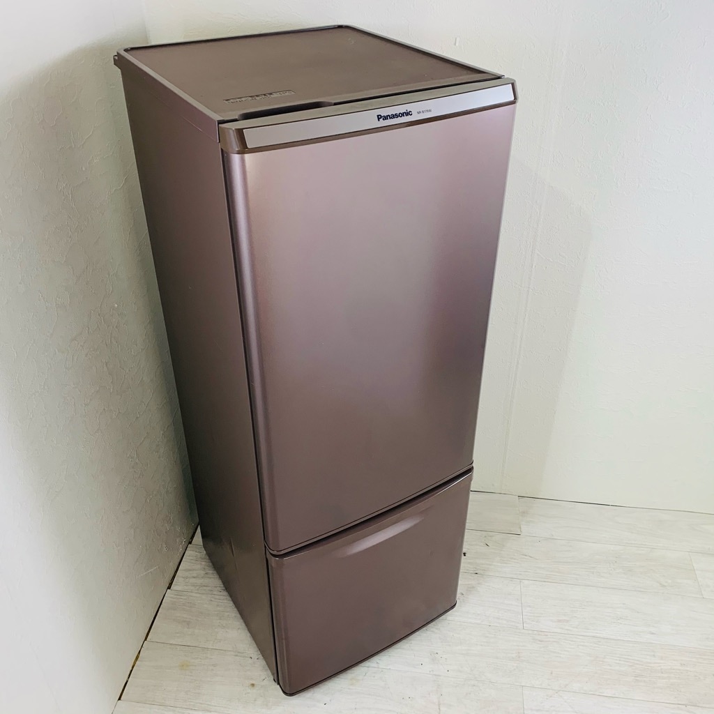 6ヶ月保証付 168L 2ドア冷蔵庫 ブラウン パナソニック 2016年製～2017