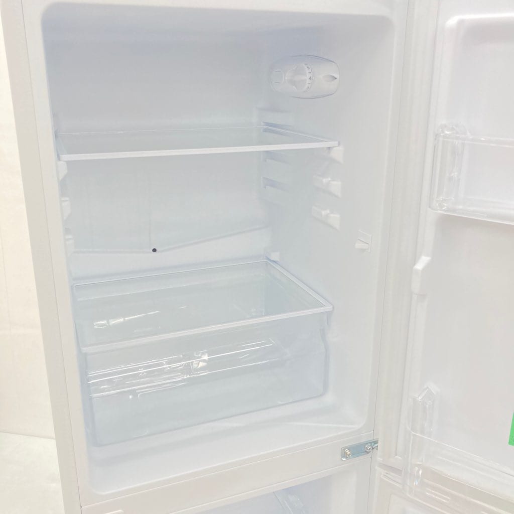 中古 117L 2ドア冷蔵庫 ヤマダ電機モデルYRZ-C12H1 2021年製 直冷式